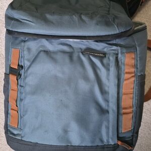 Blue and Brown Cooler Backpack